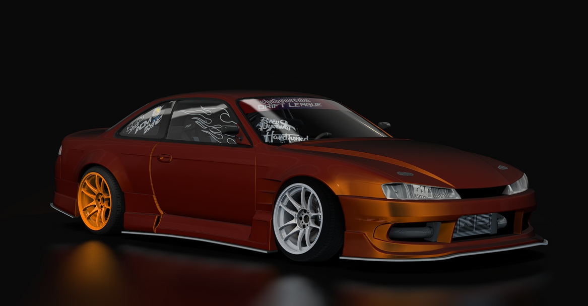 SRDL ProAM V3 Nissan S14, skin 4_Red-Orange