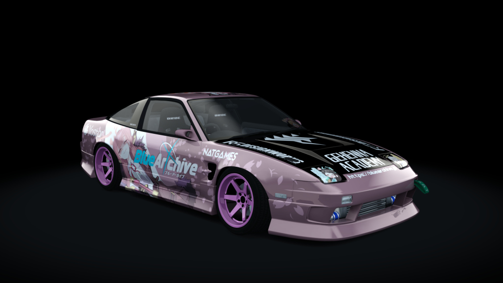 Nissan 180SX WDT Street, skin BlueArchive-Aru