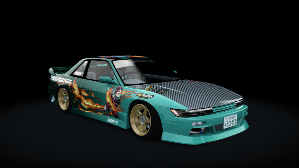 Nissan Silvia S13 WDT Street, skin tanjiro