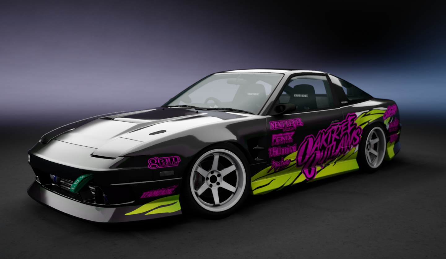 Nissan 180SX WDT Street by sarck, skin Oaktree Outlaws