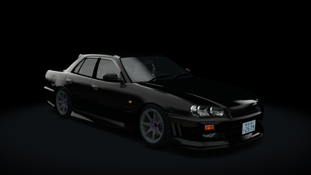 Nissan Skyline HR34 by sarck, skin 03_black_pearl