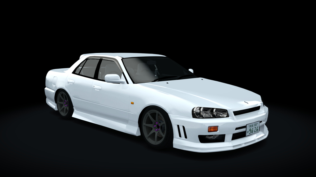 Nissan Skyline HR34 by sarck, skin 05_pearl_white