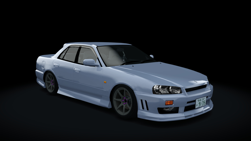 Nissan Skyline HR34 by sarck, skin 06_sonic_silver