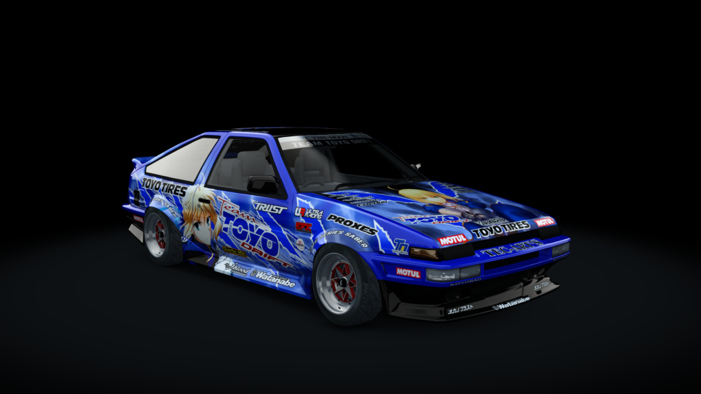 Toyota AE86 WDT Street by sarck, skin 77_fate_series_saber