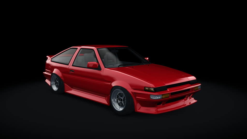 Toyota AE86 WDT Street by sarck, skin red