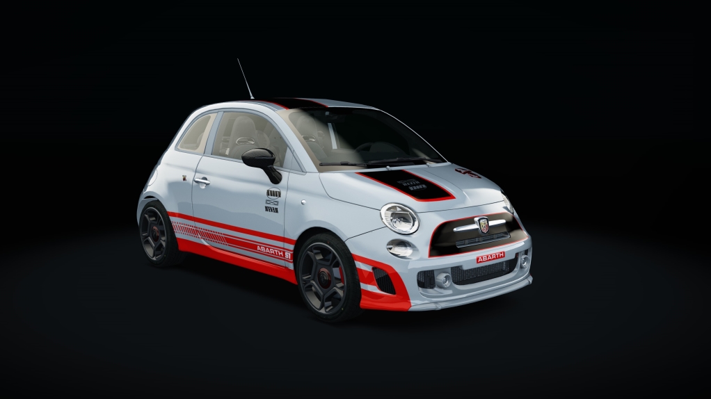 Abarth 500 EsseEsse Step1, skin silver_red