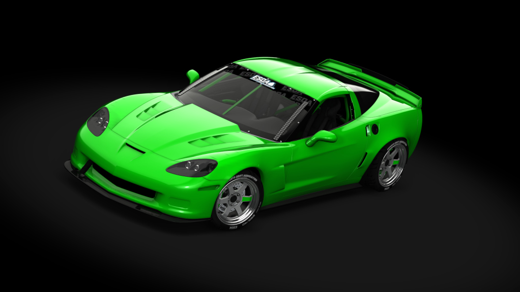 ESDA Pro Chevy Corvette C6, skin Green