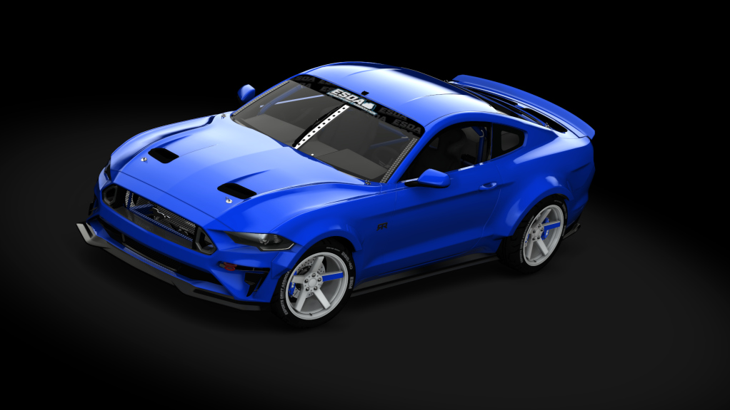 ESDA Pro Ford Mustang RTR, skin Blue