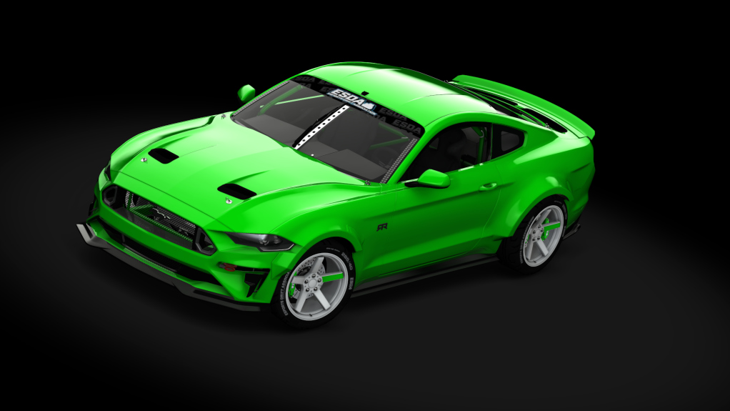 ESDA Pro Ford Mustang RTR, skin Green