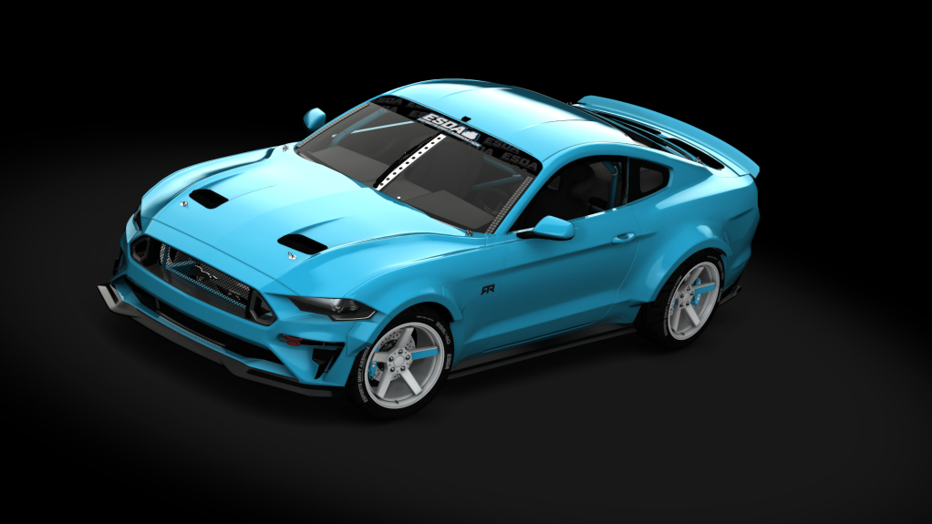 ESDA Pro Ford Mustang RTR, skin Light Blue