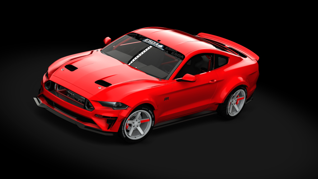 ESDA Pro Ford Mustang RTR, skin Red