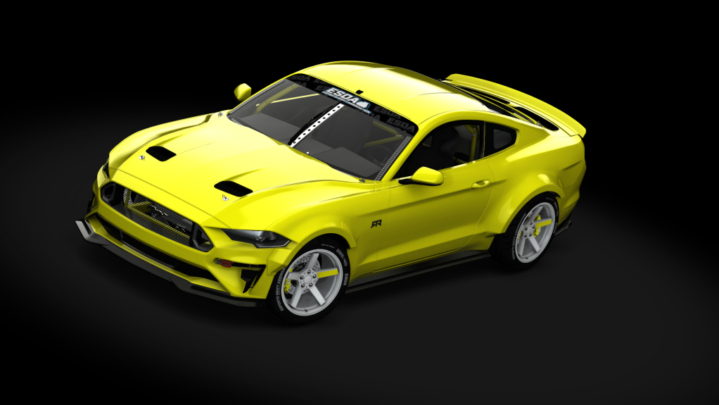 ESDA Pro Ford Mustang RTR, skin Yellow