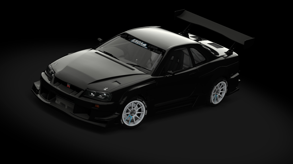 ESDA Pro Nissan GTR R34, skin Black