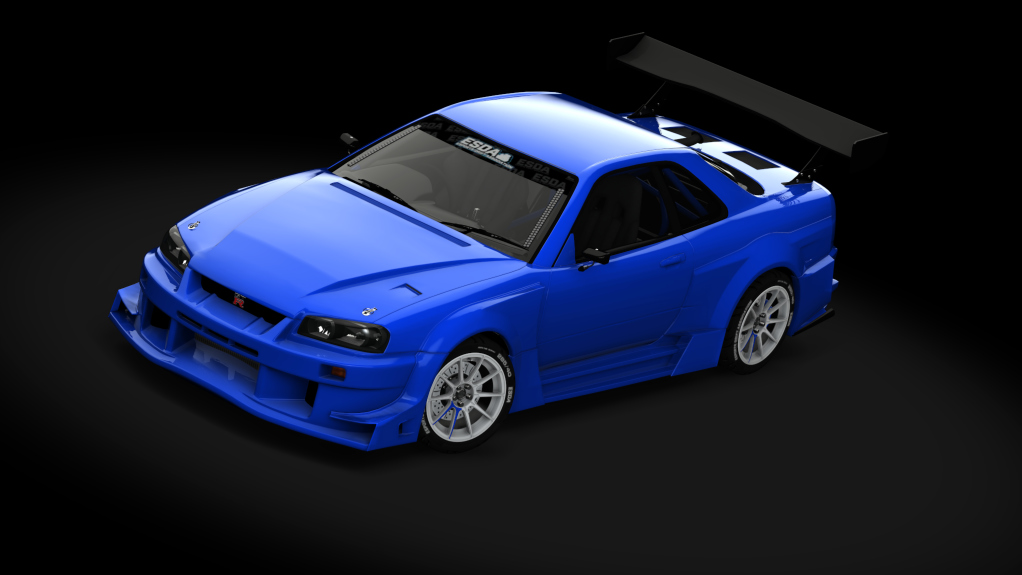 ESDA Pro Nissan GTR R34, skin Blue