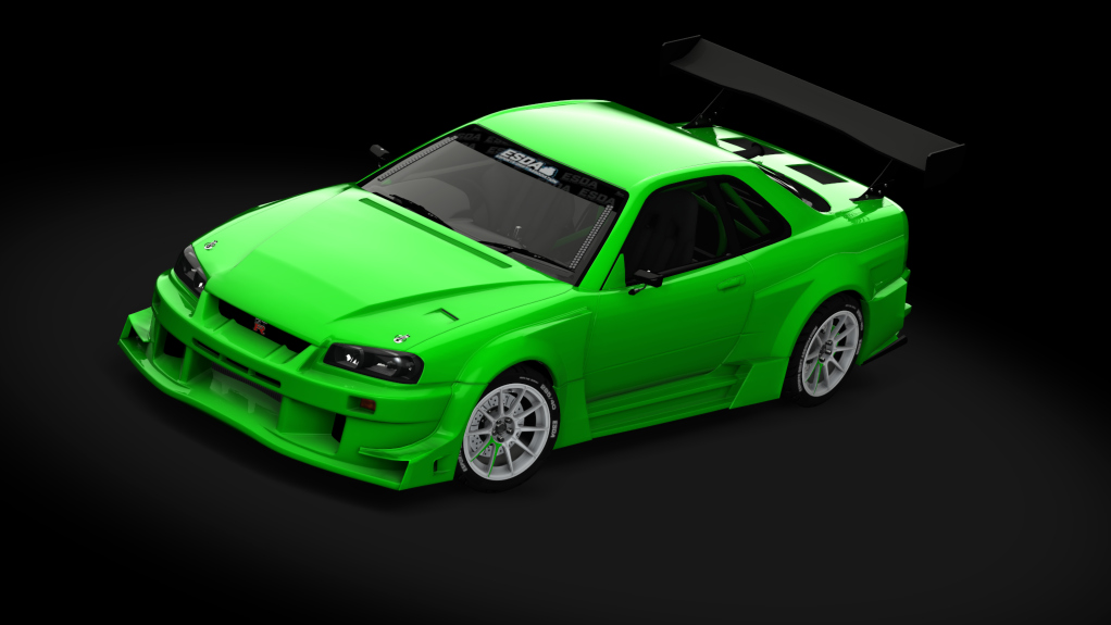 ESDA Pro Nissan GTR R34, skin Green