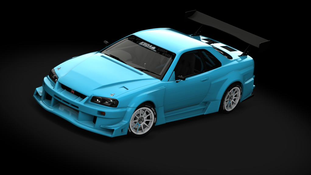 ESDA Pro Nissan GTR R34, skin Light Blue