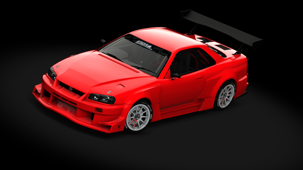 ESDA Pro Nissan GTR R34, skin Red