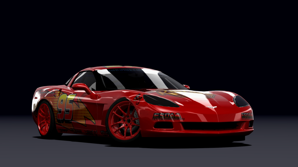 SRDL ProAM Chevrolet Corvette C6, skin McQueen