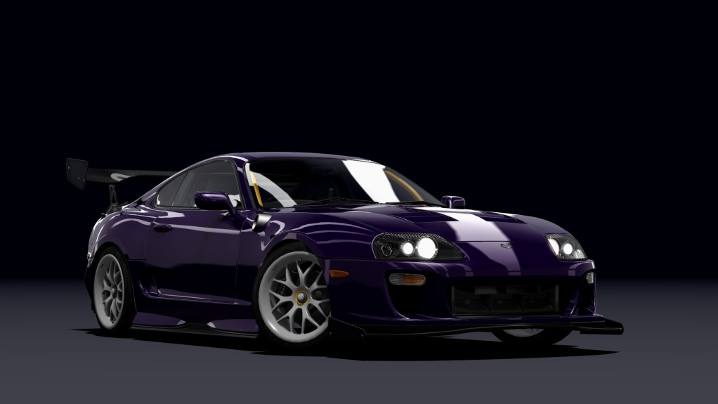 SRDL ProAM Toyota Supra MKIV, skin true_purple_carbon