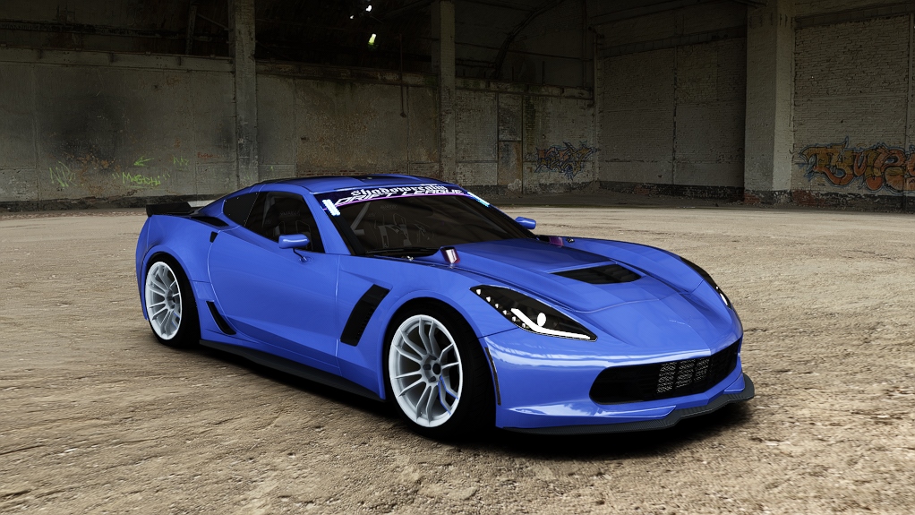 SRDL Pro Chevrolet Corvette C7, skin 4_blue