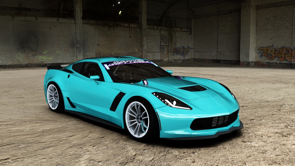 SRDL Pro Chevrolet Corvette C7, skin 5_cyan