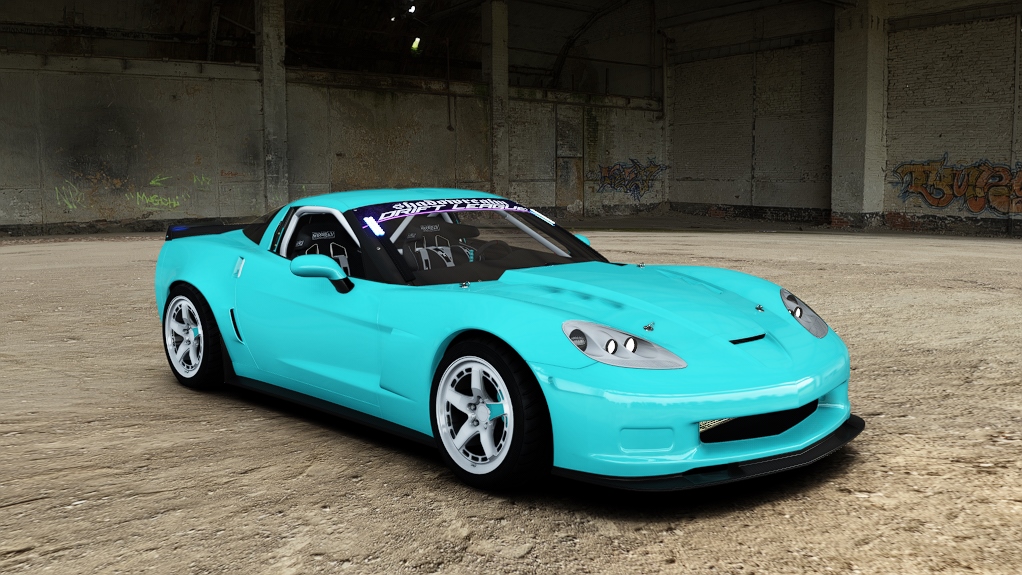 SRDL Pro Chevrolet Corvette C6, skin 5_cyan