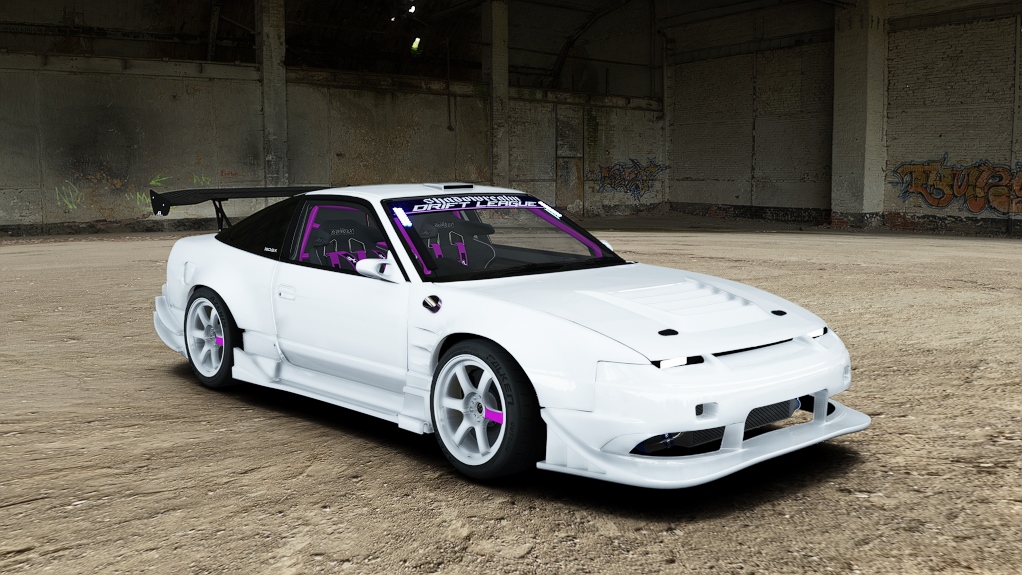 SRDL Pro Nissan 180sx, skin 2_white