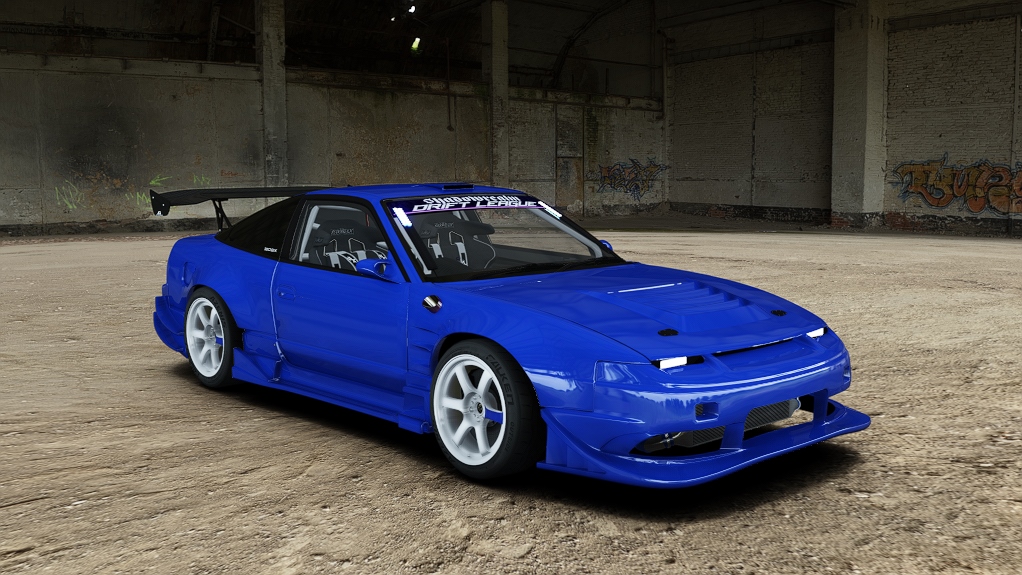 SRDL Pro Nissan 180sx, skin 4_blue