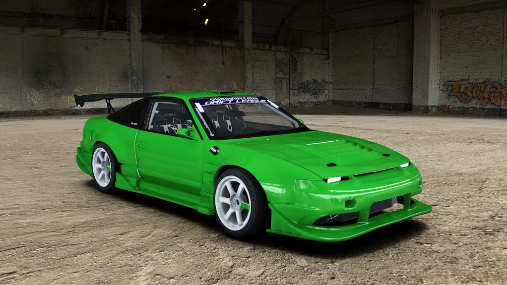 SRDL Pro Nissan 180sx, skin 6_green