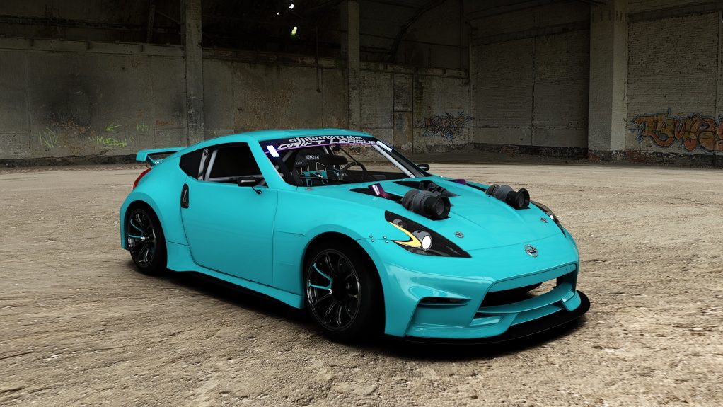 SRDL Pro Nissan 370Z, skin 6_cyan