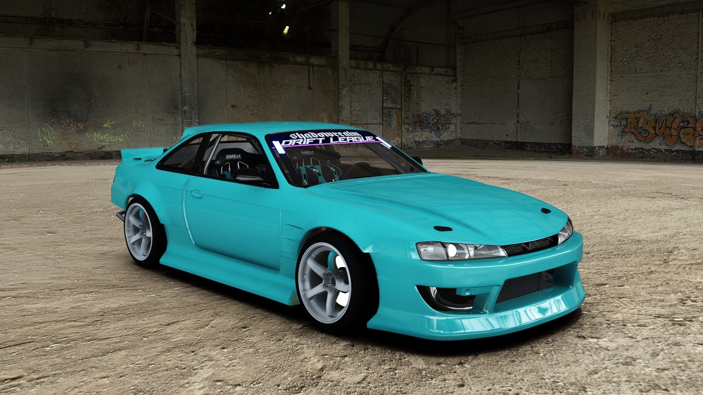 SRDL Pro Nissan S14, skin 4_cyan