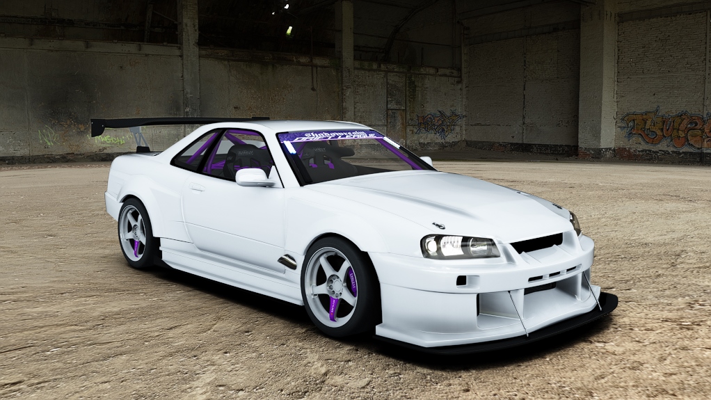 SRDL Pro Nissan Skyline R34, skin 2_white