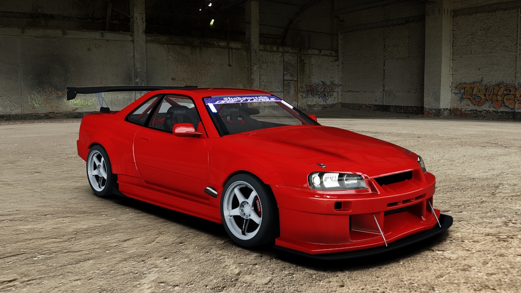 SRDL Pro Nissan Skyline R34, skin 7_red