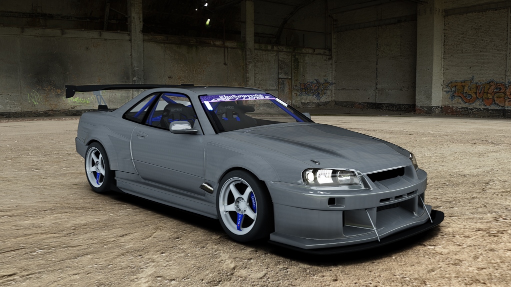 SRDL Pro Nissan Skyline R34, skin 8_grey