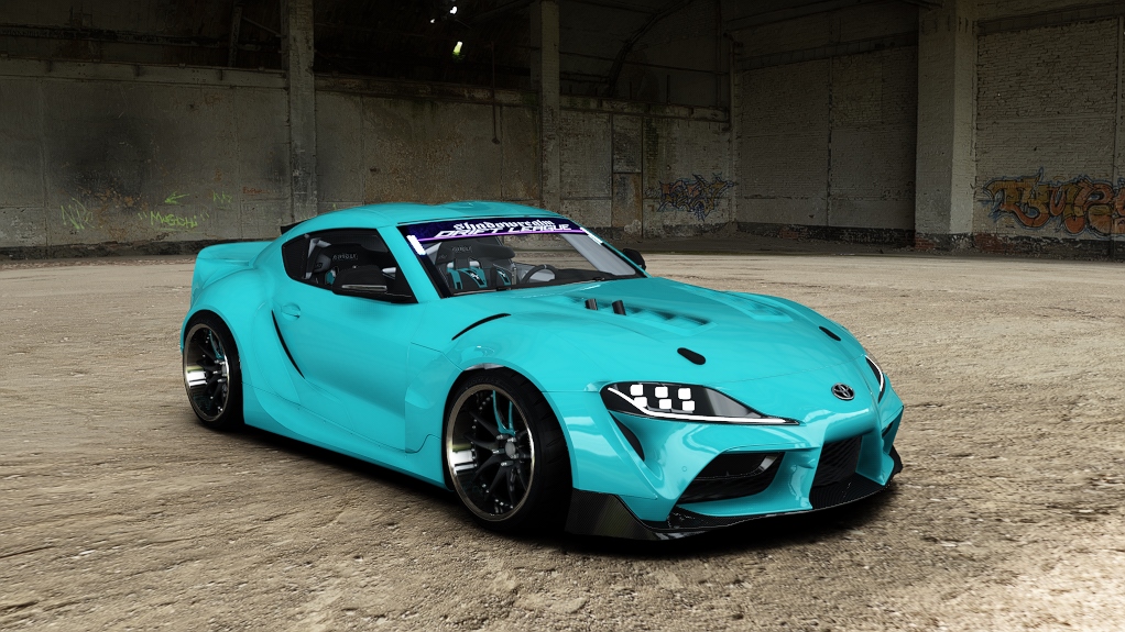 SRDL Pro Toyota Supra A90, skin 5_cyan