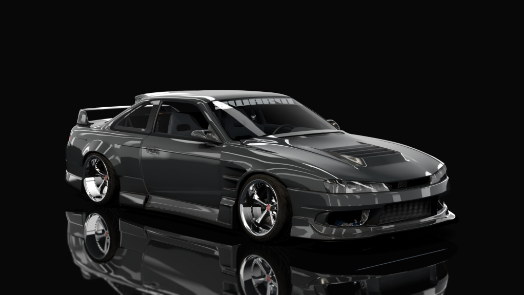 SWARM || LHD DMI Scooby S14, skin wet asphalt metallic