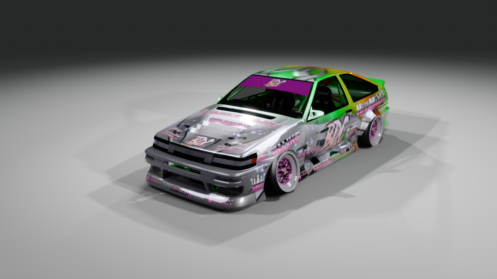 - BDC - Street v4 - AE86, skin BDC Green-Orange