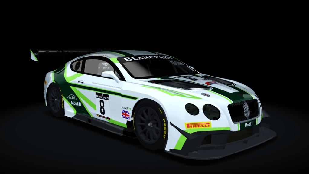 Bentley Continental GT3, skin Bentley_M_Sport_N°8_2016