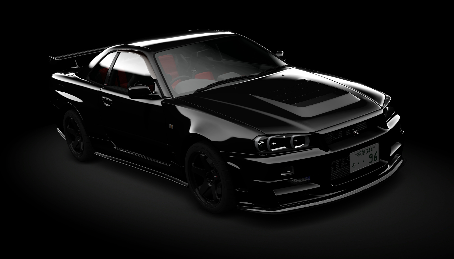 Nissan Skyline GT-R R34 Z-Tune, skin 03_black_pearl