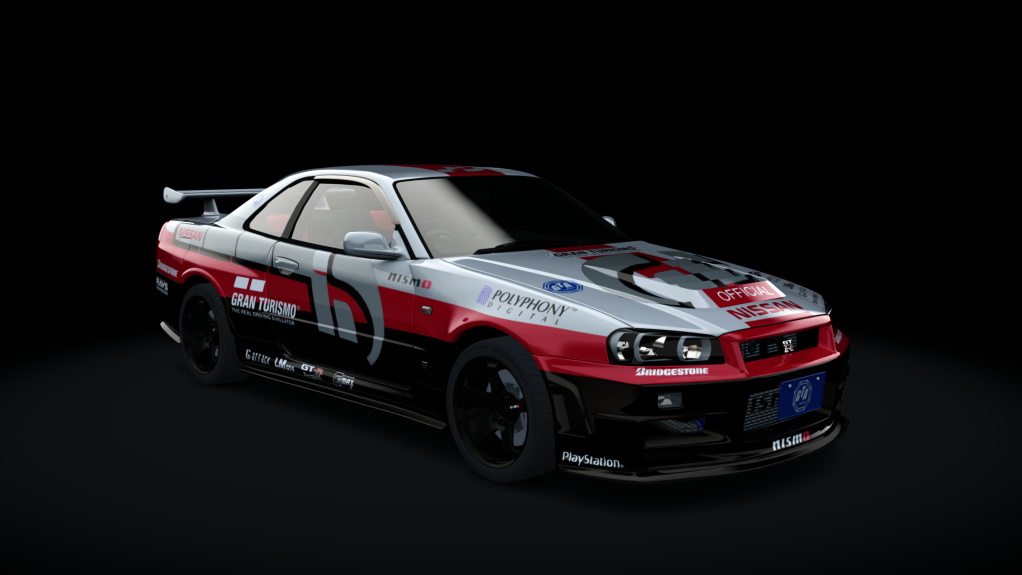 Nissan Skyline GT-R R34 Z-Tune, skin 08_gt4_pace_car