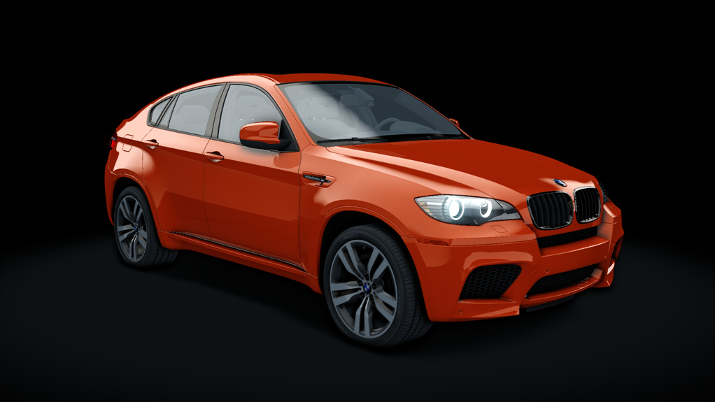 BMW X6M E71 traffic, skin custom_orange