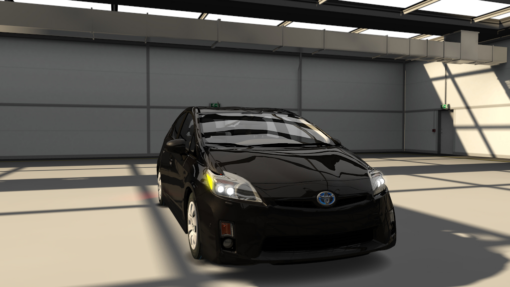 Toyota Prius traffic, skin black