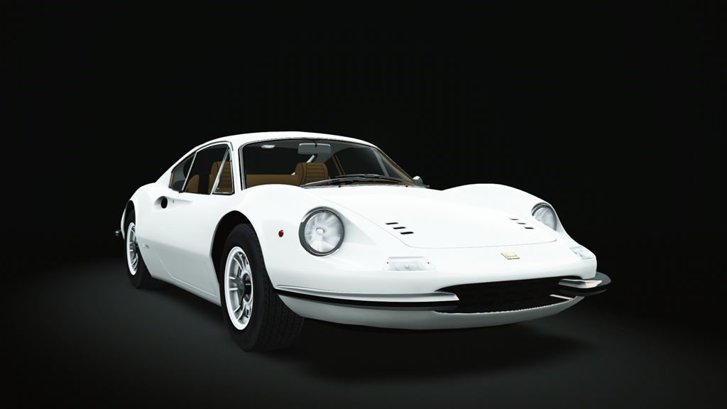 Ferrari Dino 246GT '69, skin Bianco_Polo_Park_con_Cognac