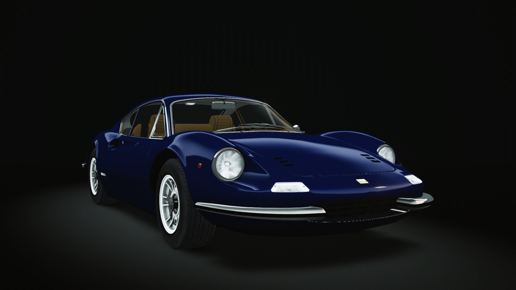 Ferrari Dino 246GT '69, skin Blu_Ultrascuro_con_Cognac