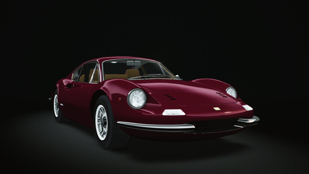 Ferrari Dino 246GT '69, skin Rosso_Cordoba_con_Cognac