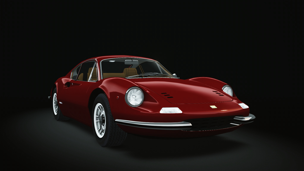 Ferrari Dino 246GT '69, skin Rosso_Rubino_con_Cognac