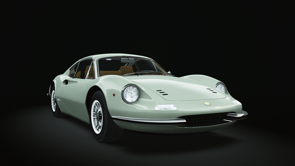 Ferrari Dino 246GT '69, skin Verde_Chiaro_con_Cognac