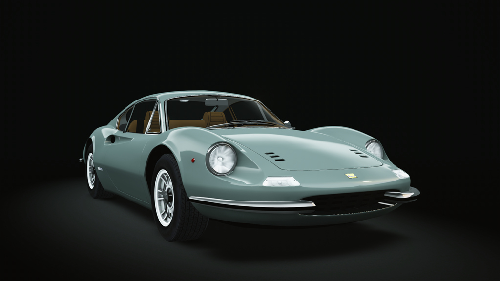 Ferrari Dino 246GT '69, skin Verde_Medio_con_Cognac