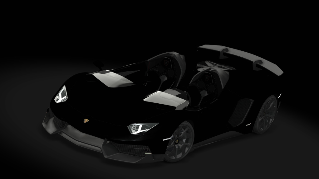 Lamborghini Aventador J, skin Black Matte 1