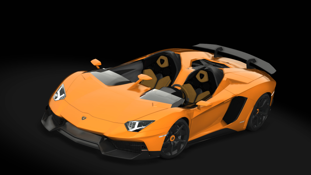 Lamborghini Aventador J, skin Orange